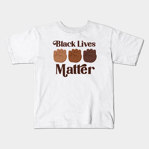 Black Lives Matter Kids T-Shirt by AntiStyle